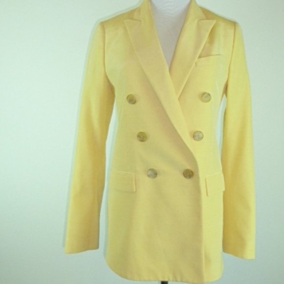 PHILIP LIM 3.1 blazer classic yellow double breasted S - Picture 1 of 10